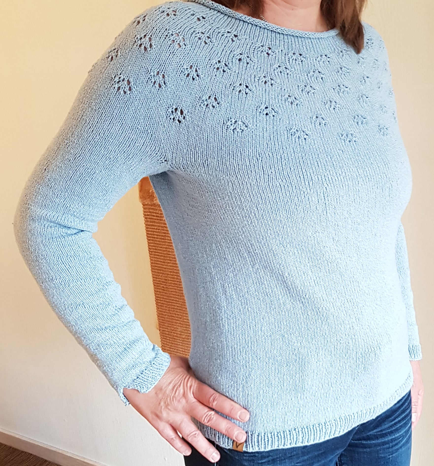 Rundpassenpullover Landlust Sommerseide – Woolplace